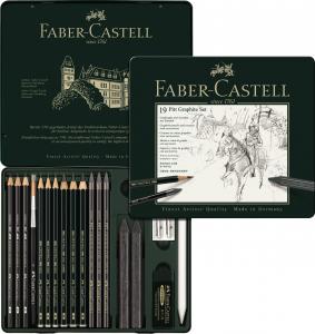 Zestaw ołówków i grafitów Pitt Graphite Faber-Castell - 19 elementów