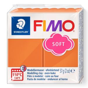 Masa plastyczna Fimo Soft kostka 57g - koniakowa