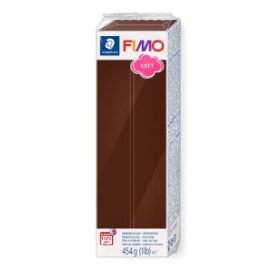 Masa plastyczna Fimo Soft kostka 454g - czekoladowa