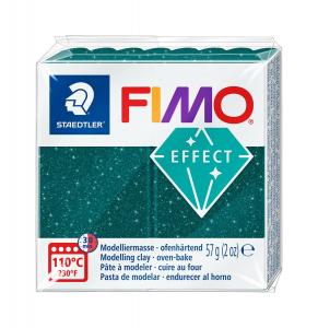 Masa plastyczna Fimo Effect kostka 57g - zielony galaxy