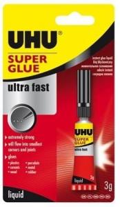 Klej Super Glue Ultra Fast UHU 3g