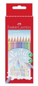 Kredki ołówkowe Faber Castell Zamek - 10 kolorów pastelowych