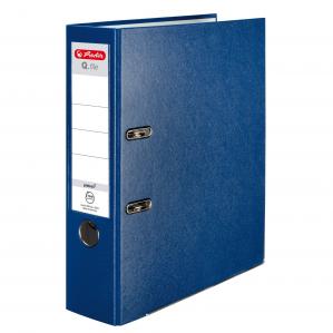 Segregator A4 Herlitz Q.file - 8cm - niebieski