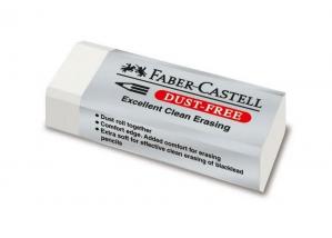 Gumka do mazania Faber-Castell Dust-Free duża - biała