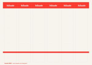 Etykiety grzbietowe samoprzylepne Esselte 36x192/60szt. do zadruku - białe