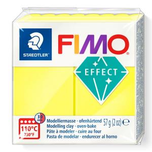 Masa plastyczna Fimo Effect kostka 57g - żółty neon