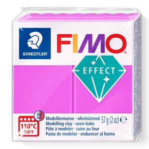 Masa plastyczna Fimo Effect kostka 57g - neon fioletowy