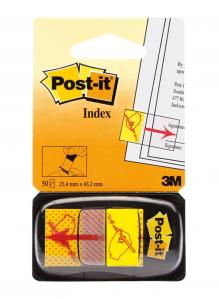 Zakładki indeksujące 3M Post-it (680-31) 25x43mm/50k - nadruk \