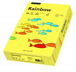 Papier kolorowy Rainbow A4 160g/250ark., nr 16 - żółty