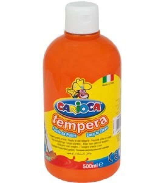 Farba Carioca Tempera 500 ml - pomarańczowa