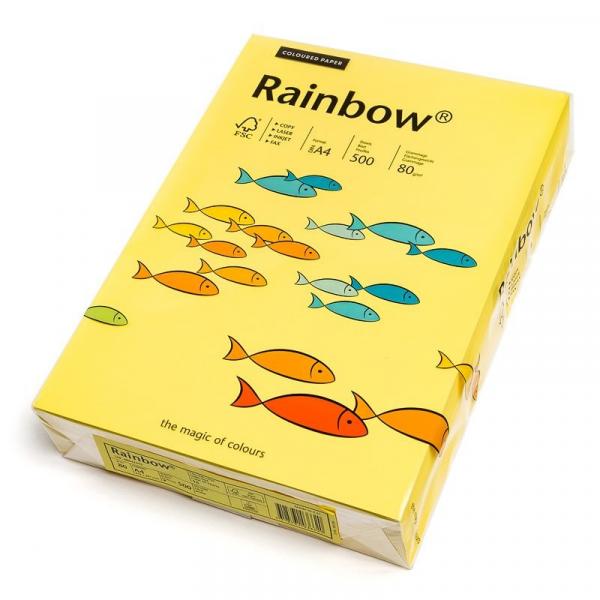 Papier kolorowy Rainbow A4 80g/500ark., nr 16 - żółty