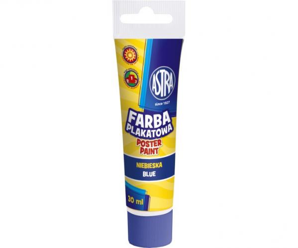 Farba plakatowa Astra tuba 30ml - niebieska