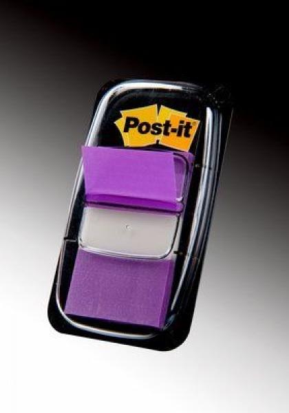 Zakładki indeksujące 3M Post-it (680-8) PP, 25x43mm/50szt. - fioletowe