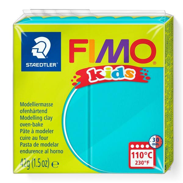 Masa plastyczna Fimo Kids kostka 42g - turkusowa