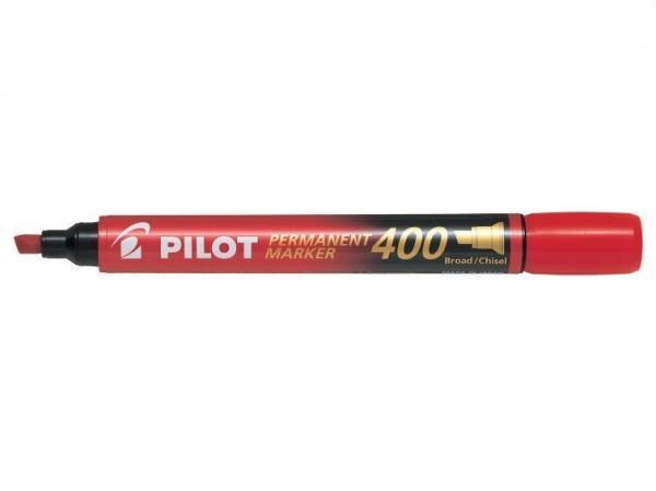 Marker permanentny Pilot SCA-400 ścięty - czerwony