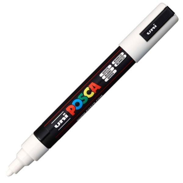 Marker z tuszem pigmentowym Uni POSCA PC-5M - biały