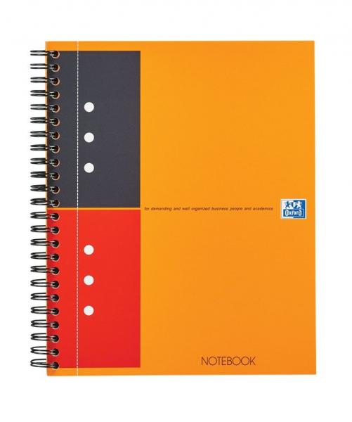 Kołonotatnik Oxford Notebook A5+ w linie - pomarańczowy