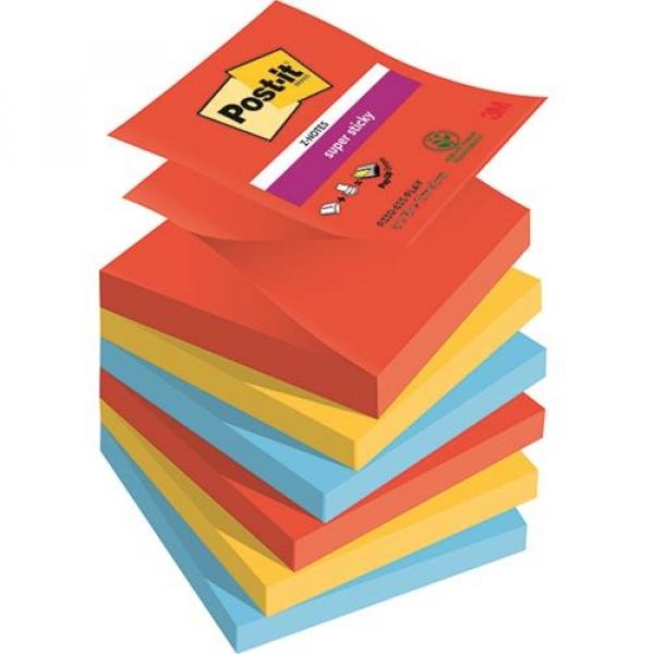 Notes samoprzylepny 3M Post-it Z-Notes 76x76mm/6szt. - paleta Playful