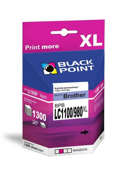 Atrament Black Point Brother LC1100/980XLM - magenta