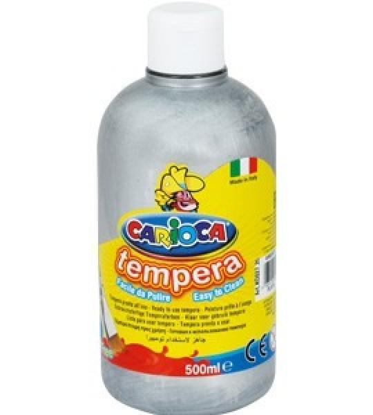 Farba Carioca Tempera 500 ml - srebrna