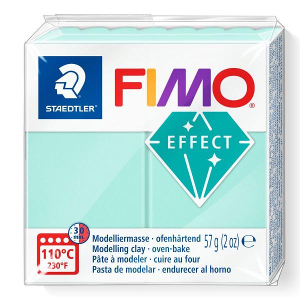 Masa plastyczna Fimo Effect kostka 57g - miętowy pastelowa