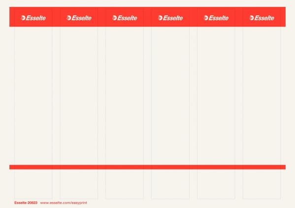 Etykiety grzbietowe samoprzylepne Esselte 36x192/60szt. do zadruku - białe