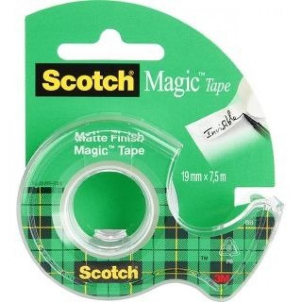 Taśma 3M Scotch Magic 8-1975, 19mm x 7,5m na podajniku