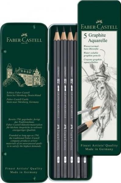 Ołówki Faber Castell Graphite Aquarelle - zestaw 5 szt