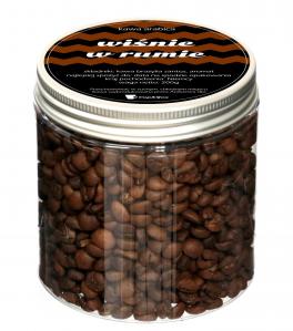 Kawa Arabica mielona lub ziarnista smakowa wiśnie w rumie 200g