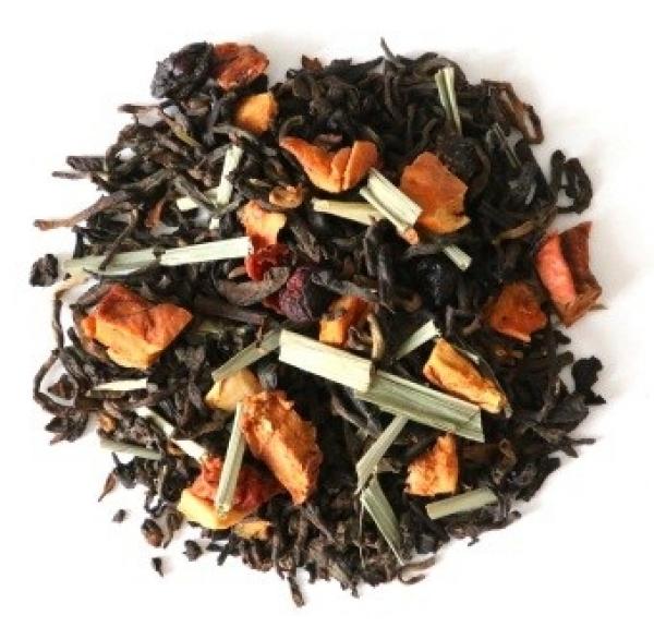 Najlepsza liściasta herbata czerwona puerh FITNESS Cup&You dzika róża 170g