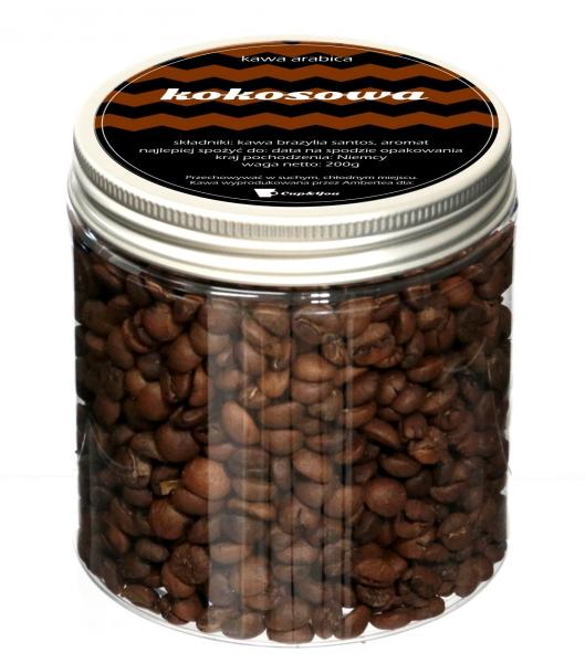 Kawa Arabica mielona lub ziarnista smakowa kokosowa 200g