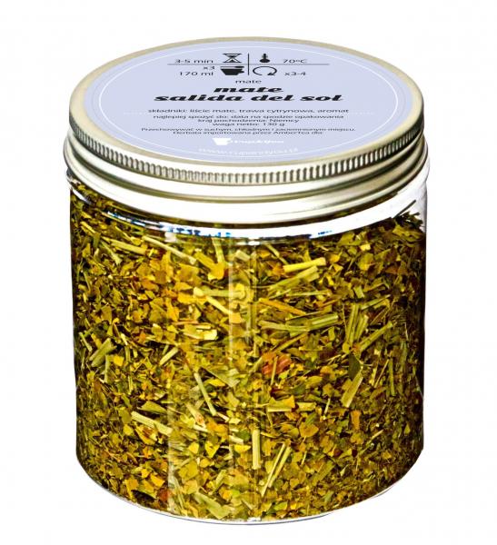 Najlepsza liściasta sypana Herbata Yerba Mate SALIDA DEL SOL 130g cytrusowa