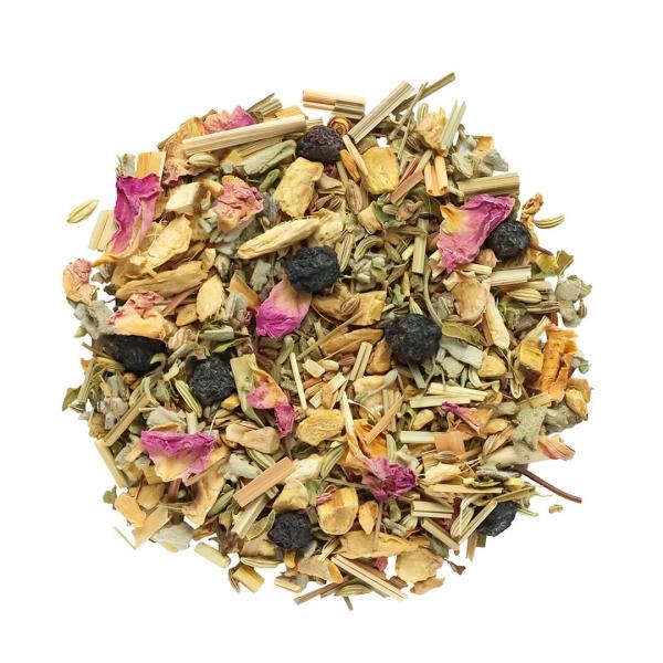 Herbata Zodiakalna SKORPION– aromatyczna mieszanka ziołowa, 150g w eleganckim opakowaniu, aromatyczny susz, wyjątkowy herbaciany upominek, prezent dla