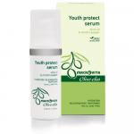 MACROVITA Olive.elia Youth Protect Serum przeciwzmarszczkowe serum na twarz, szyję i dekolt z bio-oliwą i niepokalankiem pieprzowym 30ml