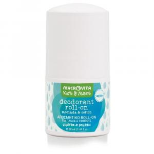 MACROVITA Kids & Teens Aqua naturalny dezodorant roll-on dla chłopców z morindą i bawełną 50ml