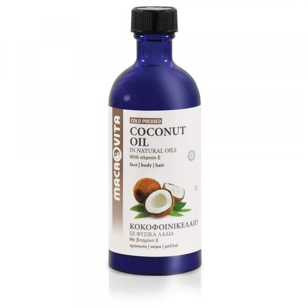 MACROVITA OLEJ KOKOSOWY w naturalnych olejach tłoczony na zimno z witaminą E 100ml