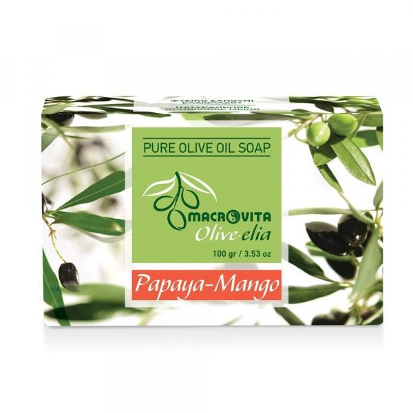 MACROVITA Olive.elia mydło z czystej oliwy Papaja-Mango 100g