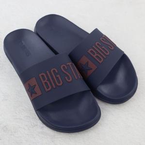Klapki męskie plażowe basenowe granatowe Big Star SS174361