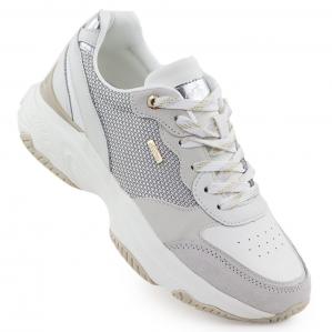 Skórzane sneakersy damskie białe eVento 8238