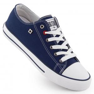 Trampki niskie tekstylne granatowe Big Star NN274653