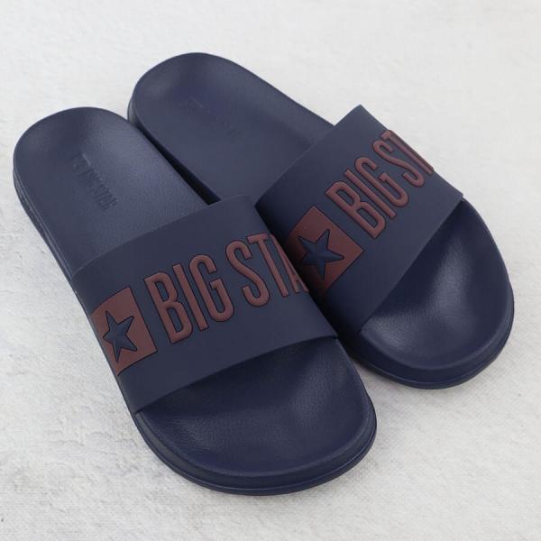 Klapki męskie plażowe basenowe granatowe Big Star SS174361