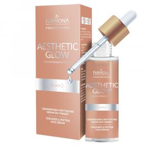 Ceramidowo-peptydowe serum do twarzy - Farmona Aesthetic Glow - 30 ml