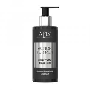 Odżywczy krem do ciała i dłoni dla mężczyzn Apis Action For Men 300 ml