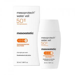 Ultralekki żel-krem przeciwsłoneczny SPF 50+ - Mesoestetic - Mesoprotech Water Veil - 50 ml