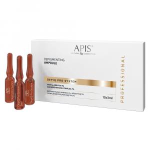 Depigmentująca ampułka z alfa-arbutyną 1% - Apis Depiq Pro System - 10 x 3 ml