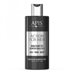 Nawilżający żel do mycia ciała 3w1 dla mężczyzn Apis Action For Men 300 ml