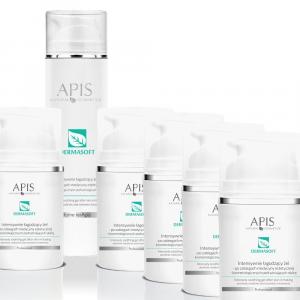 Apis Dermasoft Intensywnie łagodzący żel po zabiegach medycyny estetycznej i kosmetologicznych 1x200ml + 5x50ml