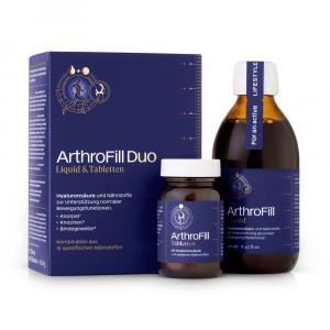 ArthroFill Duo Liquid & Tabletten - Płyn i tabletki - Zestaw suplementów diety z kwasem hialuronowym