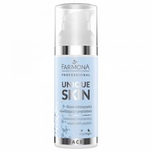 Krem intensywnie nawilżający z peptydami - Farmona Unique Skin - 50ml