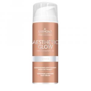 Ceramidowo-peptydowy krem do twarzy - Farmona Aesthetic Glow - 150 ml